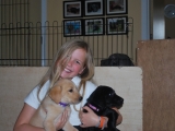 Katherine with Maggie and Poppy