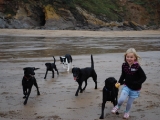 Katherine and the gang having a hoolie