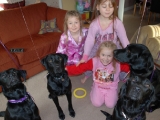 the gang celebrating with Katherine